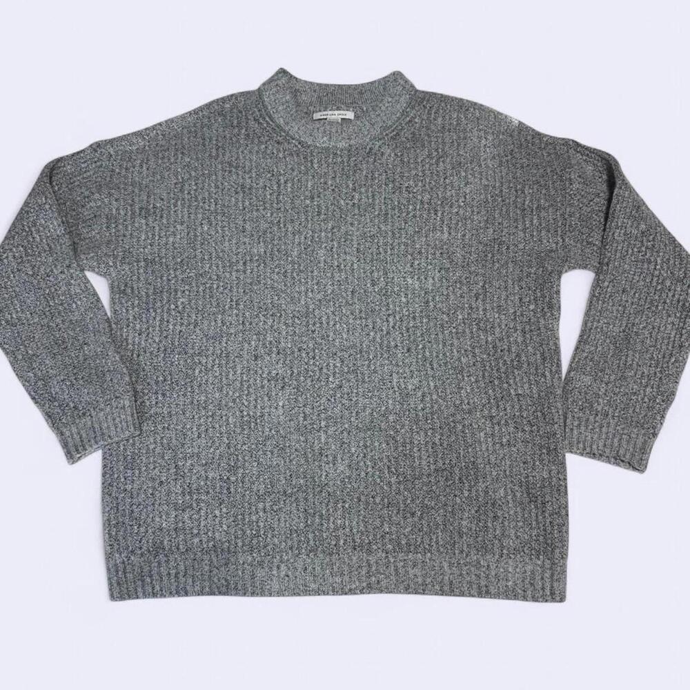 Heather Grey American Eagle Crew Neck Knit Sweater‎ Size XS